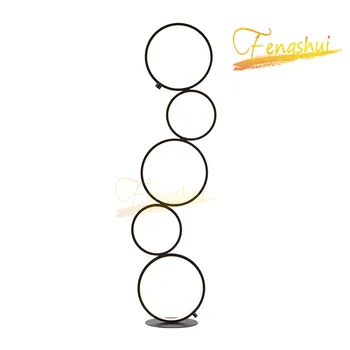 

Nordic Simple Creative Ring Floor Lights Post-modern Art LED Floor Lamp Touch Switch Stand Lamp for Indoor Lighting Floor Lamps