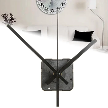 

Silent Large Wall Clock Quartz Movement Clock Watch Mechanism with 3 Pointer DIY Repair Parts Homemade Clock Movement Black