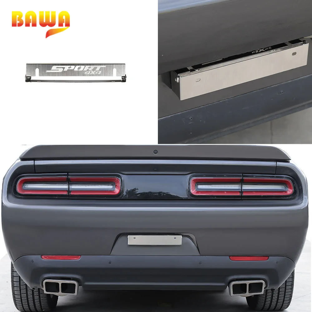 BAWA нержавеющая сталь номерной знак конверсионная рамка для Dodge Challenger+ Автомобильные внешние аксессуары