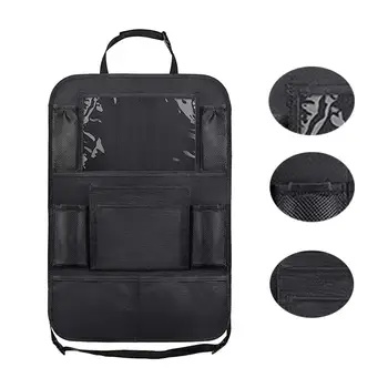 

Car Rear Seat Back Organizer Storage Bag Oxford fabric Hanging Stowing Tidying Baby Kids Travel Universal Auto Multi-pocket Bag