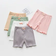 Летние детские шорты в Корейском стиле, хлопковые шорты для девочек, детские леггинсы, шорты для маленьких девочек