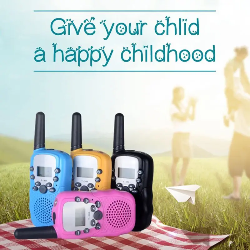 1PairX Child Kids Walkie Talkie Parenting Game Mobile Phone Telephone Talking Toy 3-5KM Range for kids X6HA