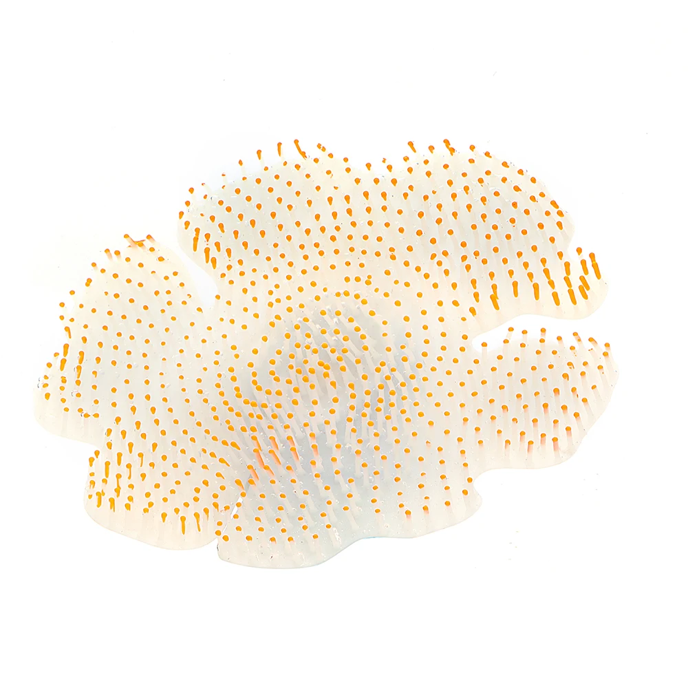 Аквариум силиконовые светящиеся Искусственные коралловые Растения Орнамент силиконовые искусственные украшения для аквариума аквариум пейзаж D40