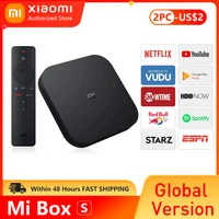 Globale Version Xiaomi Mi TV Box S 4K Ultra HD Android TV 9,0 HDR 2GB 8GB WiFi google Cast Netflix Smart Mi Box S Media Player