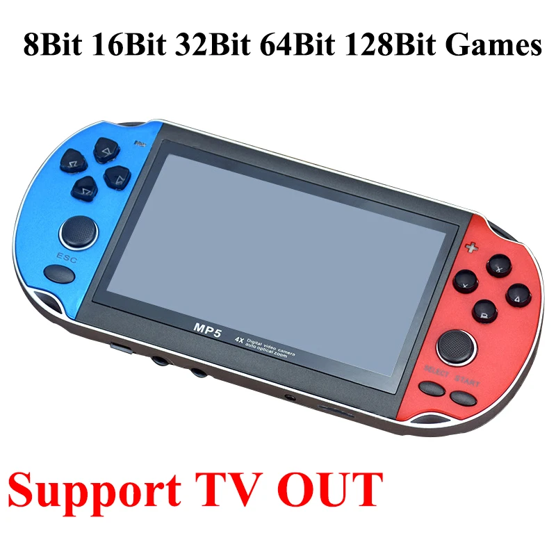 Retro Portable Mini Handheld Game Console Dual Joystick Video Game
Player 8/16/32/64/128 Bit 8G ROM Built in 10000 Games TV OUT