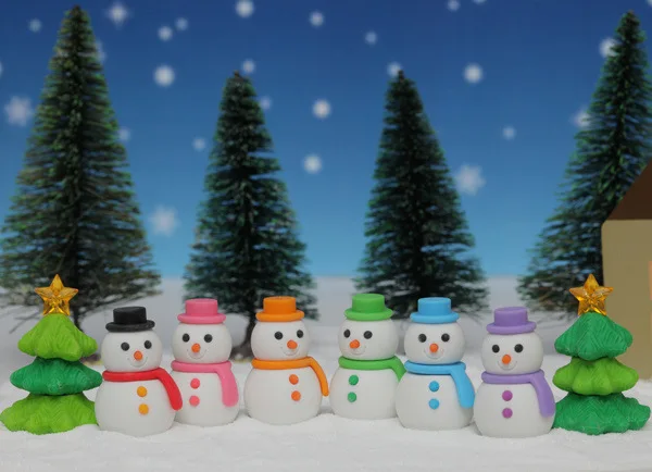 

2020 Cartoon Creative Eraser Santa Snowman Sleigh Christmas Tree Sika Deer Series Rubber Christmas Gift Home Holiday Decoration