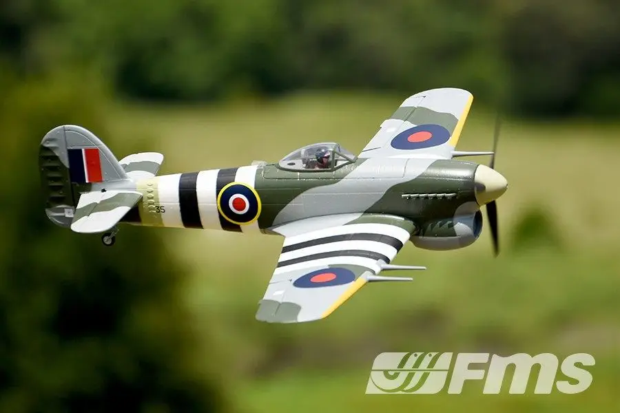Модель FMS 1100 мм RC Warbird Airplane Hakwer Typhoon FMS086|model gyro|model figuremodeling the figure in clay |
