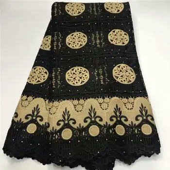 

Purple 2019 Hot Sale beads Embroidered African Lace Fabric High Quality With Rhinestone French Net Guipure Lace Fabrics