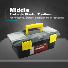 Портативная пластмассовая фурнитура набор инструментов для дома маленький размер многофункциональное обслуживание Toolbox автомобильный ящик для хранения Анти-осенняя коробка