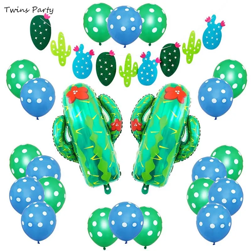 

Twins Party Cactus Party Decoration Mexican Fruit Summer Party Birthday Wedding Decor Fiesta Helium Foil Balloons