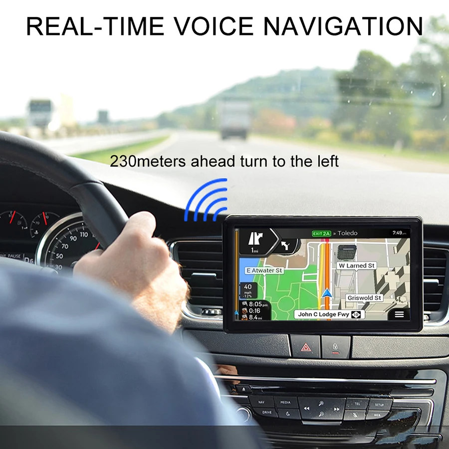Anfilite 7 дюймов Автомобильный wince gps навигатор 8G 256m FM Bluetooth Navitel с новейшей картой Sat nav грузовик gps навигаторы для автомобиля gps