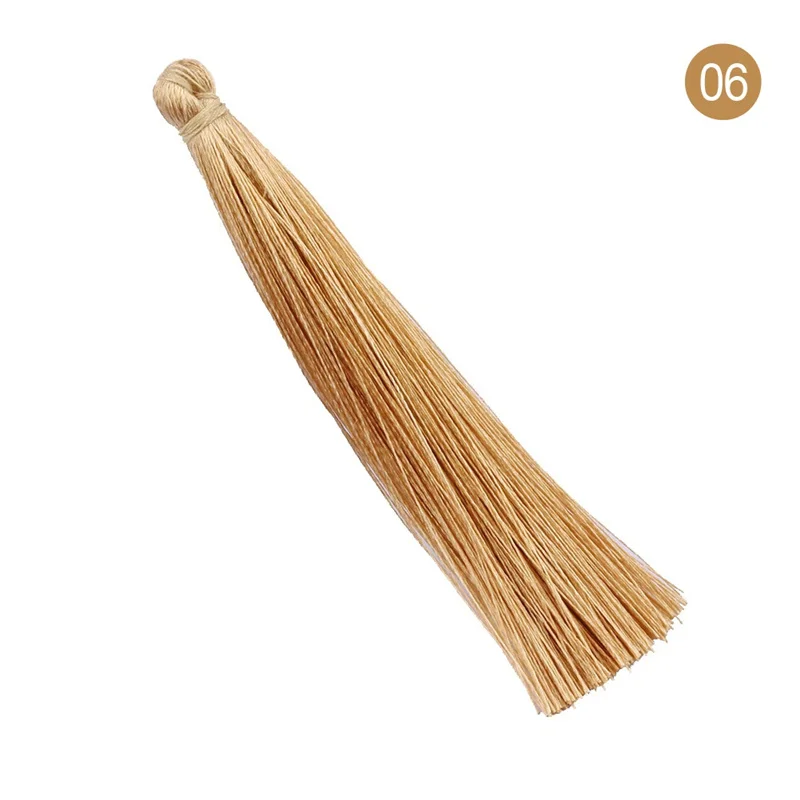 color 06 15 шт. 9 см длинные хлопковые шелковые кисточки серьги Шарм Подвеска Сатиновые кисточки для DIY ювелирных изделий - Color: color 06