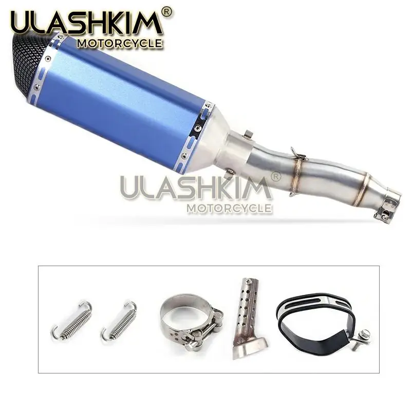 Полная выхлопная система мотоцикла глушитель Escape slip on для YAMAHA XG250 XT250 модифицированный контакт средняя труба адаптер подключения