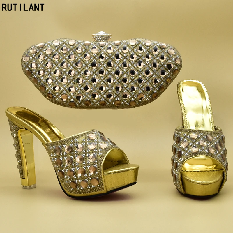 Новые туфли и сумки в африканском стиле итальянские женские без застежки