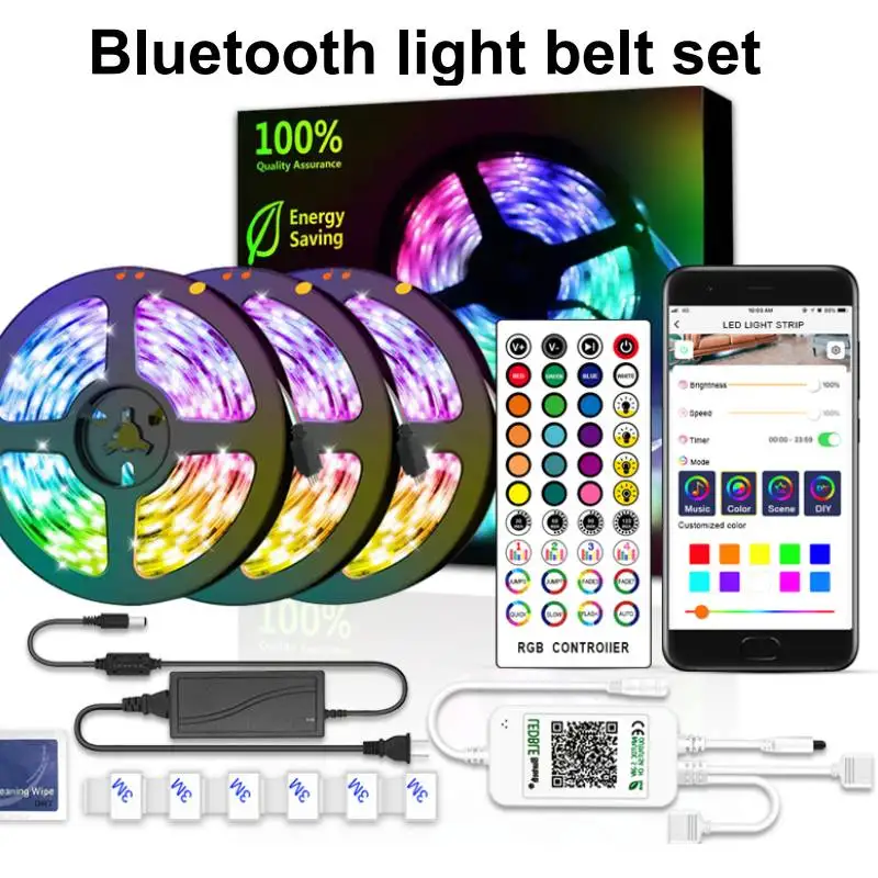 

Led Lighting 5050RGB Lamp with APP Smart Bluetooth, infrared remote control, Waterproof Bare Board, festival atmosphere lamp SET