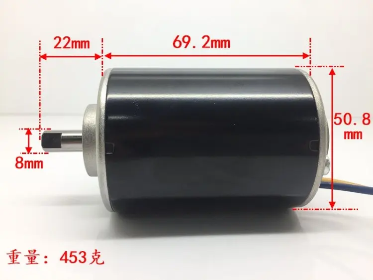 DC 24V48V110V 4600-11000 об/мин главный токарный двигатель, DIY, ветер/рукоятка/фрикционный генератор