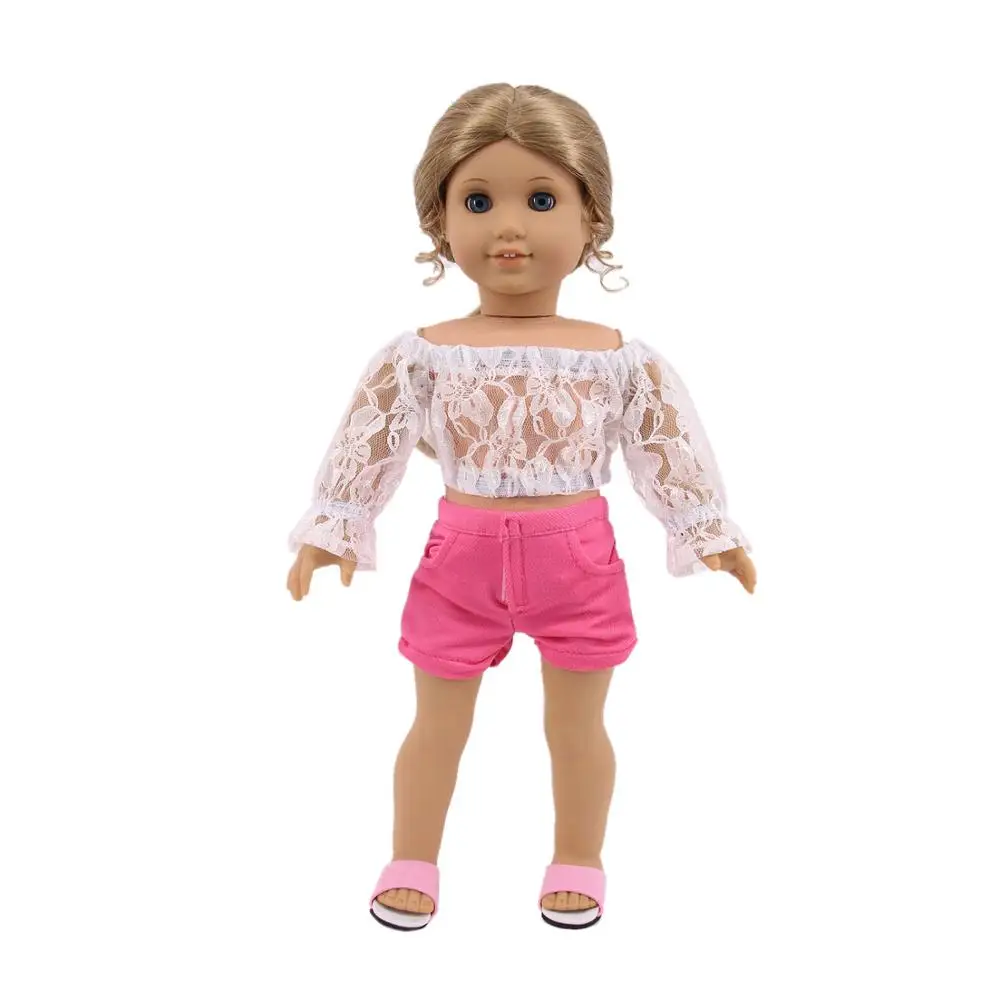 Autumn Color T-Shirt Suits Fit 18 Inch Girl And 43cm Reborn Baby Doll Clothes, Our Generation ,Children's Best Gift 8