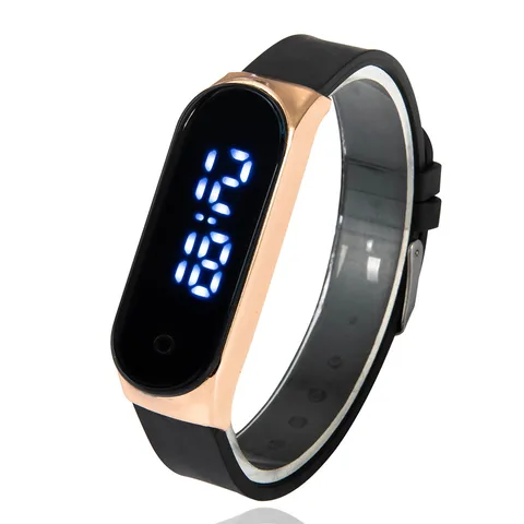 For Women Stylish Luxury Lady Watches Digital Watch For Girls Silicone Strap Sport Fashion Gift Montre Femme