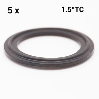 

1.5" Tri-Clamp Black EPDM Gasket 5 pcs/lot Food Grade High Temperature Brewer Hardware