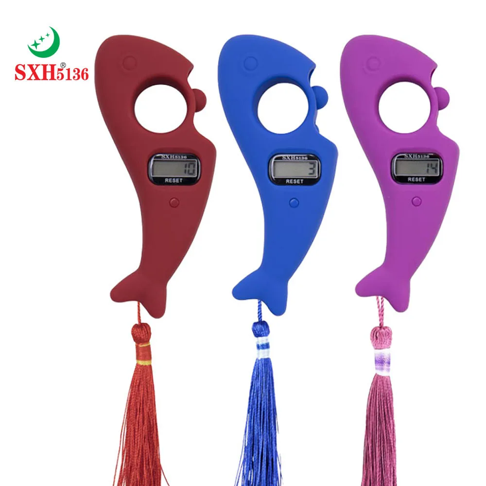 

SXH5136, оптовая продажа с завода, электронный цифровой Счетчик Талли в форме рыбы, молитвенный цифровой тасбих