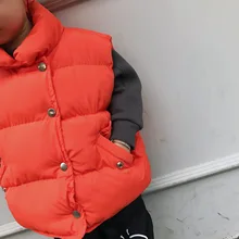 Детский жилет, толстый Корейский стиль, Осень-зима, стиль, теплый Свободный жилет для девочек, жилет для мальчиков, топы