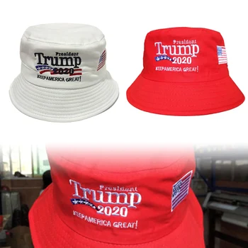 

Universal President Donald Trump 2020 Keep America Great Cap Bucket Hat Red / White Art Souvenir Friends Gifts