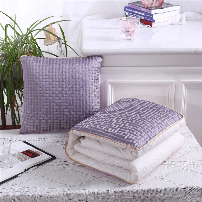 High-grade pillow quilt dual purpose, Car purpose Cushion Office Nap Pillow Folding Blanket Sofa Pillow Air Conditioning Quilt