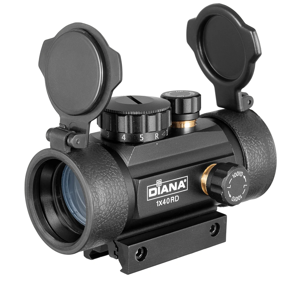 DIANA-Lunette de visรฉe DulOptics Fit, Fusil de chasse, 3x44, Vert, Rouge, 2x40, 3x42, Rail 11mm, 20mm, 1x40