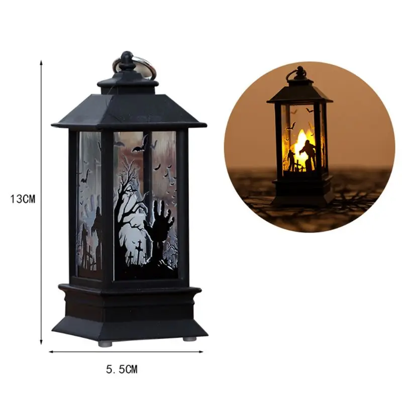 

3 Pcs Halloween LED Candle Lantern, Flameless LED Tea Lights Candle Battery Operated Fake Candles Halloween Decoration Party