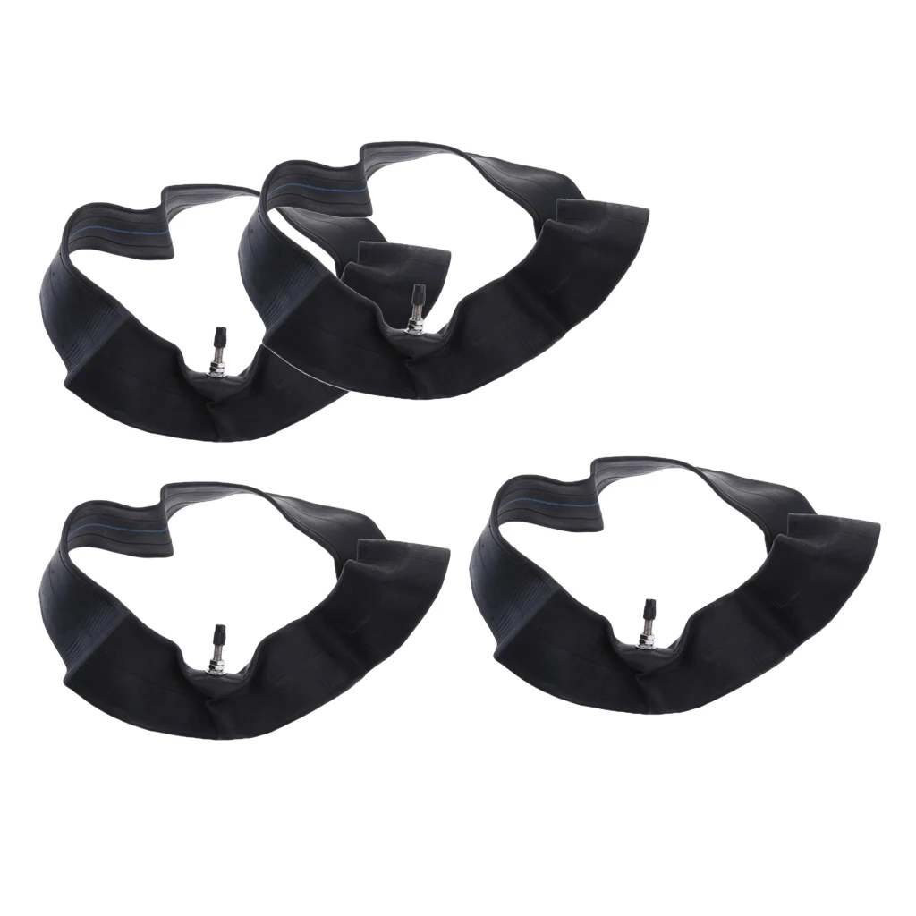 4 Pieces 2.50-10 Heavy Duty Rubber Tire Inner Tubes with Straight Valve Stem for Yamaha PW50 PW 50 ATV Motocross