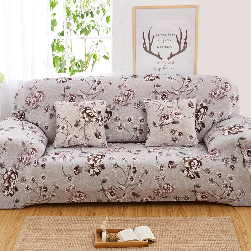 Эластичный чехол для дивана для гостиной, защитная крышка для дивана - Цвет: D