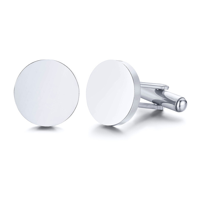 Initial Cufflinks for Wedding Birthday Groomsmen Gift Stainless Steel Cufflinks Statement Jewelry