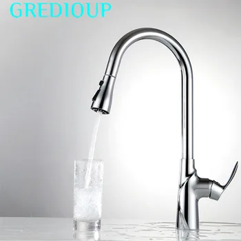 

Keukenkraan Black Mixer Kitchen Tap Sinks Pull Out Brass Fixtures Kitchen Faucet Chrome Sink Hot Cold Water Taps Faucet Rubinett