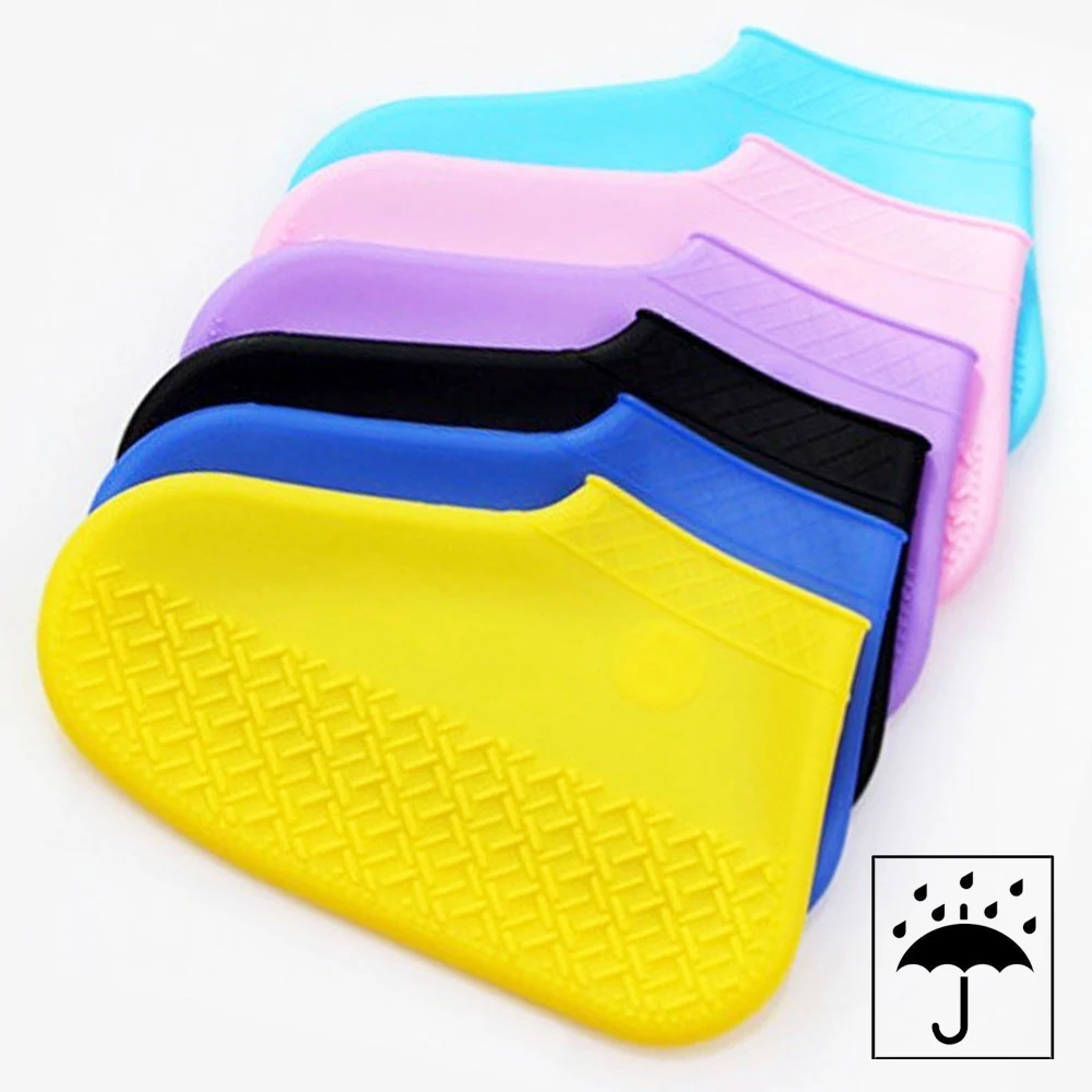 Shoe Covers Boots Waterproof Silicone Unisex Indoor Outdoor Rainy Day Reusable