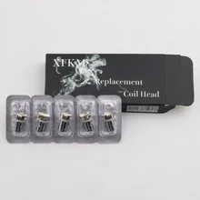 XFKM 5 шт. керамическая сменная катушка головка 1.4ом 0.6ом сетчатая катушка Vape для XFKM-N Pod распылитель для электронной сигареты резервуар электронная сигарета