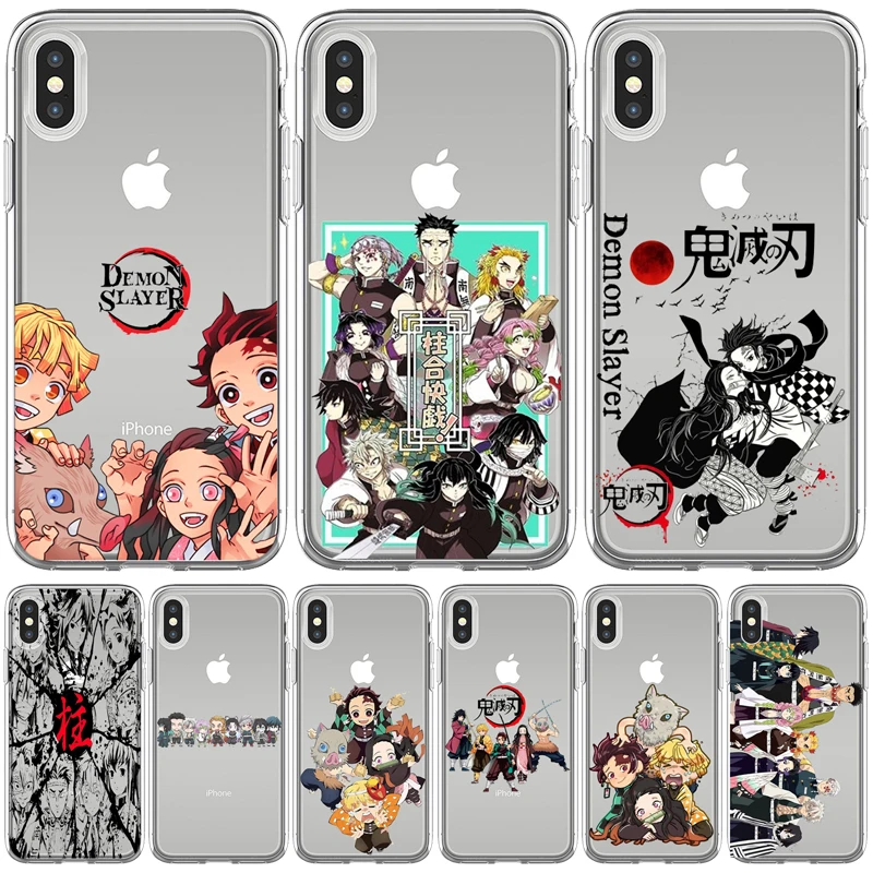 Мягкий чехол для телефона Kamado Nezuko Kimetsu no Yaiba рассекающий демонов iphone 12 11 13 Pro Max X XR XS