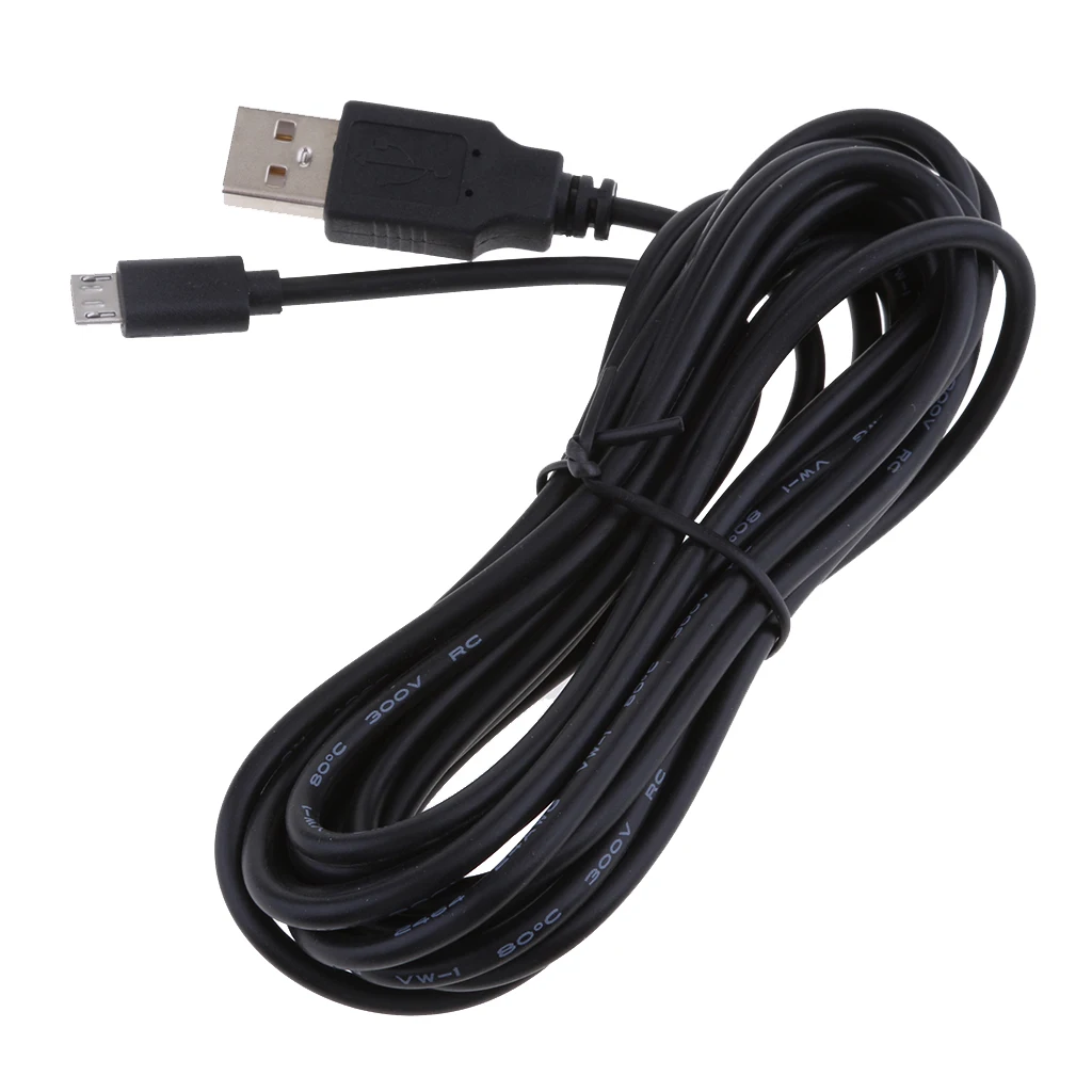 Universal 5V 2A Micro USB Chargers Cable 90 Degrees Right Head DVR GPS Charging Cables Easy Use