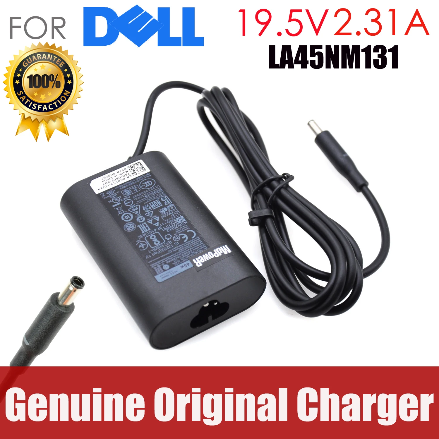Оригинальный адаптер переменного тока для ноутбука 19 5 в 9350 а Dell XPS13 9360 9343 9365 7437