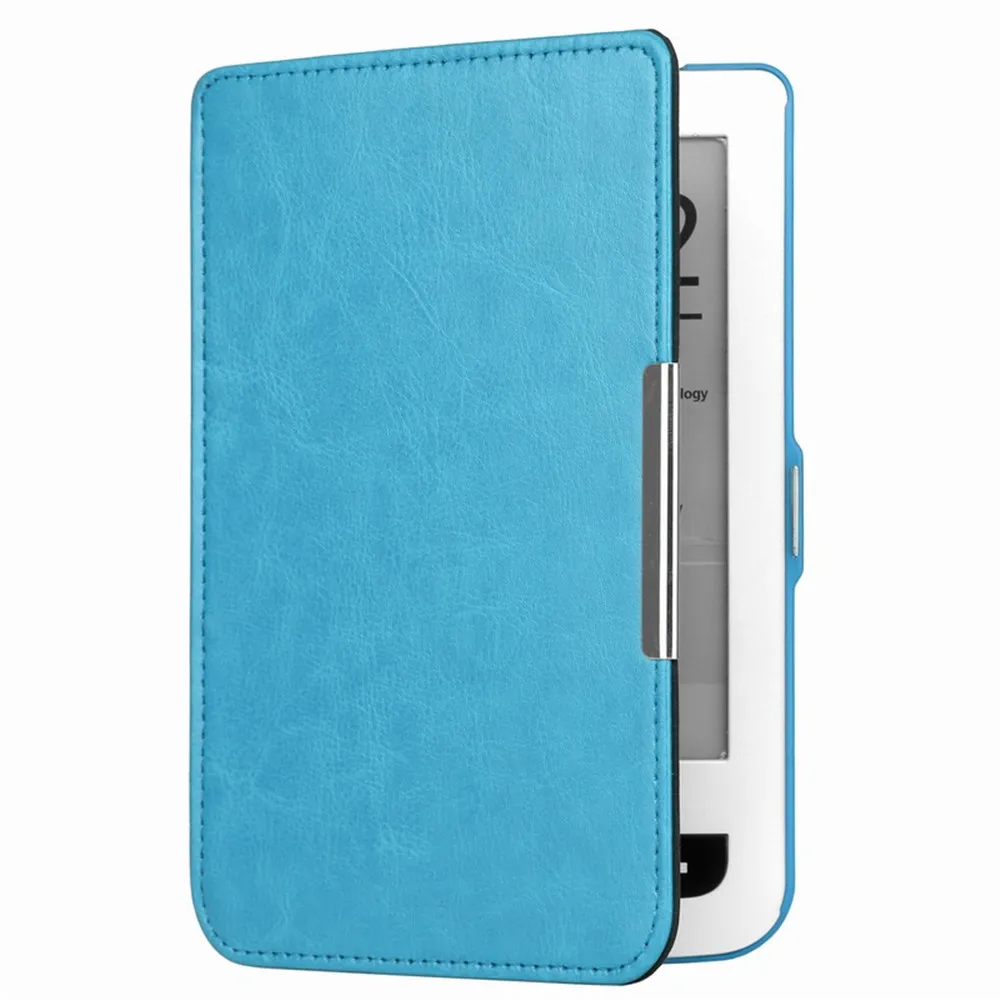 Кошелек Touch Lux2 флип на открытом кармане Обложка для книги Pocketbook 623 622 электронная книга e-reader чехол сумка - Цвет: Синий