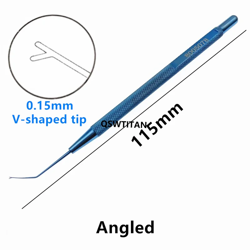 Titanium V-shaped tip Maltzman-Fenzl Lens Manipulator ophthalmic Veterinary surgical instruments