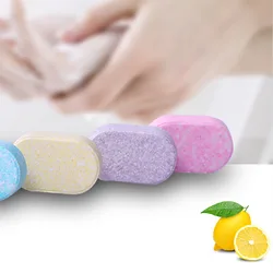 Pinkiou Foam Hand Soap Tablets 20 Pack with Lemon Flavor Foam For Soap Dispenser Foaming Hand Soap Effervescent Tablet