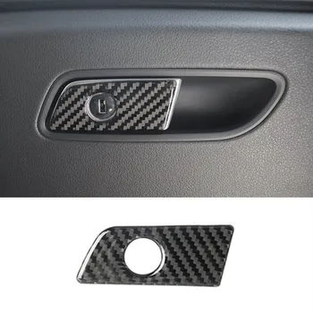 

Carbon Fiber Co-pilot Glove Box Switch Panel Decoration Cover Trim For Audi A6 C7 2012-2018 LHD Car Styling Interior Accessories