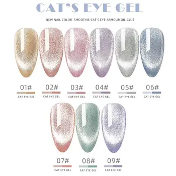 

Smoothies Cat Eye Gel Polish Soak Off Luminous Crystal Cat Eye UV Gel Magnetic Glitter Soak Off Nail Gel Varnish