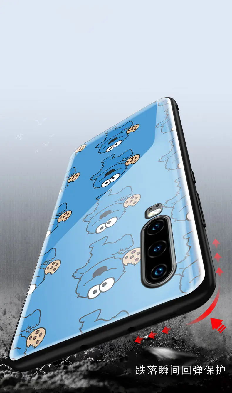 Mofi чехол для huawei mate 20 Pro, прозрачный стеклянный чехол для телефона s, чехол mate 20, чехол с милым рисунком, Fundas