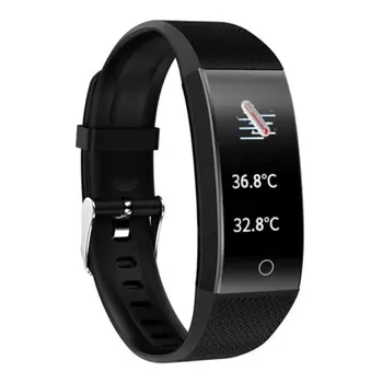 

QW18T Smart Belt Temperature Smart Temperature Watch Waterproof Sports Bracelet Sleep Monitor USB Charger Band