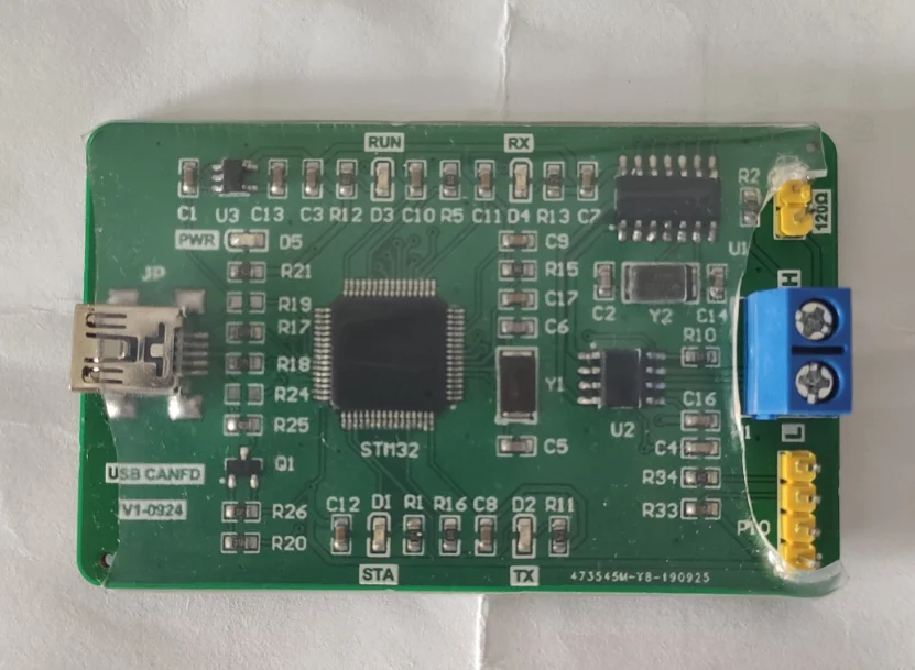USB to CAN FD Usb Canfd Host Computer CANFD Interface Card Debugging Tool Source Code afbeelding