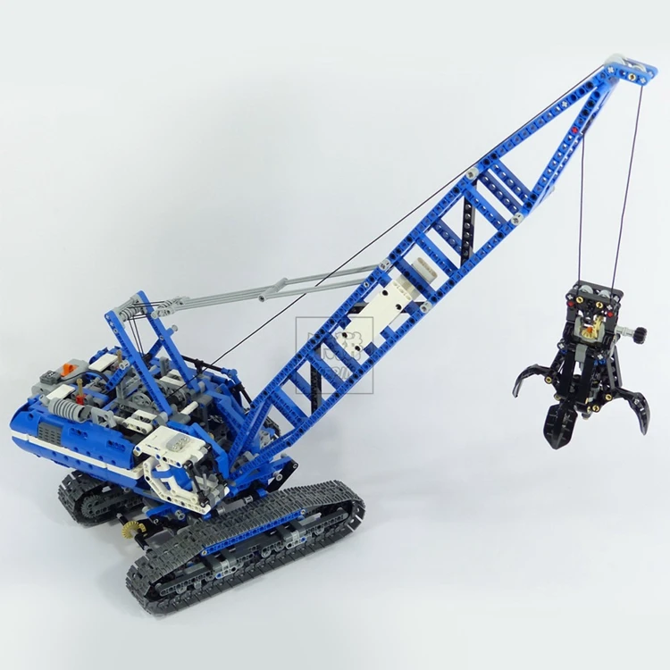 20010 Technic огромный гусеничный кран Строительные блоки Набор кирпичей игрушки совместимый кран 42042 набор с силовыми функциями