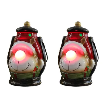 

2pcs Christmas Decorations Night Light Led Christmas Wind Lantern Christma Ornaments Christmas Ornaments Lights Рождество