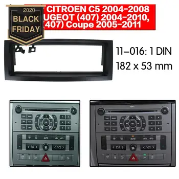 

Stereo Panel Plate Car Radio Fascia Surround For CITROEN C5 2004-2008 PEUGEOT 407 Coupe DVD Refitting Frame Dash Kit