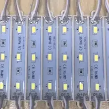 DC12V 3 светодиодный IP65 Водонепроницаемый SMD 5630 5730 Модуль светильник белый теплый белый красный синий зеленый желтый модуль лампа задний светильник s
